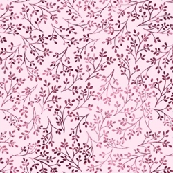 Flutter Blooms  patchworkstof Grene på rosabund 110 cm bred